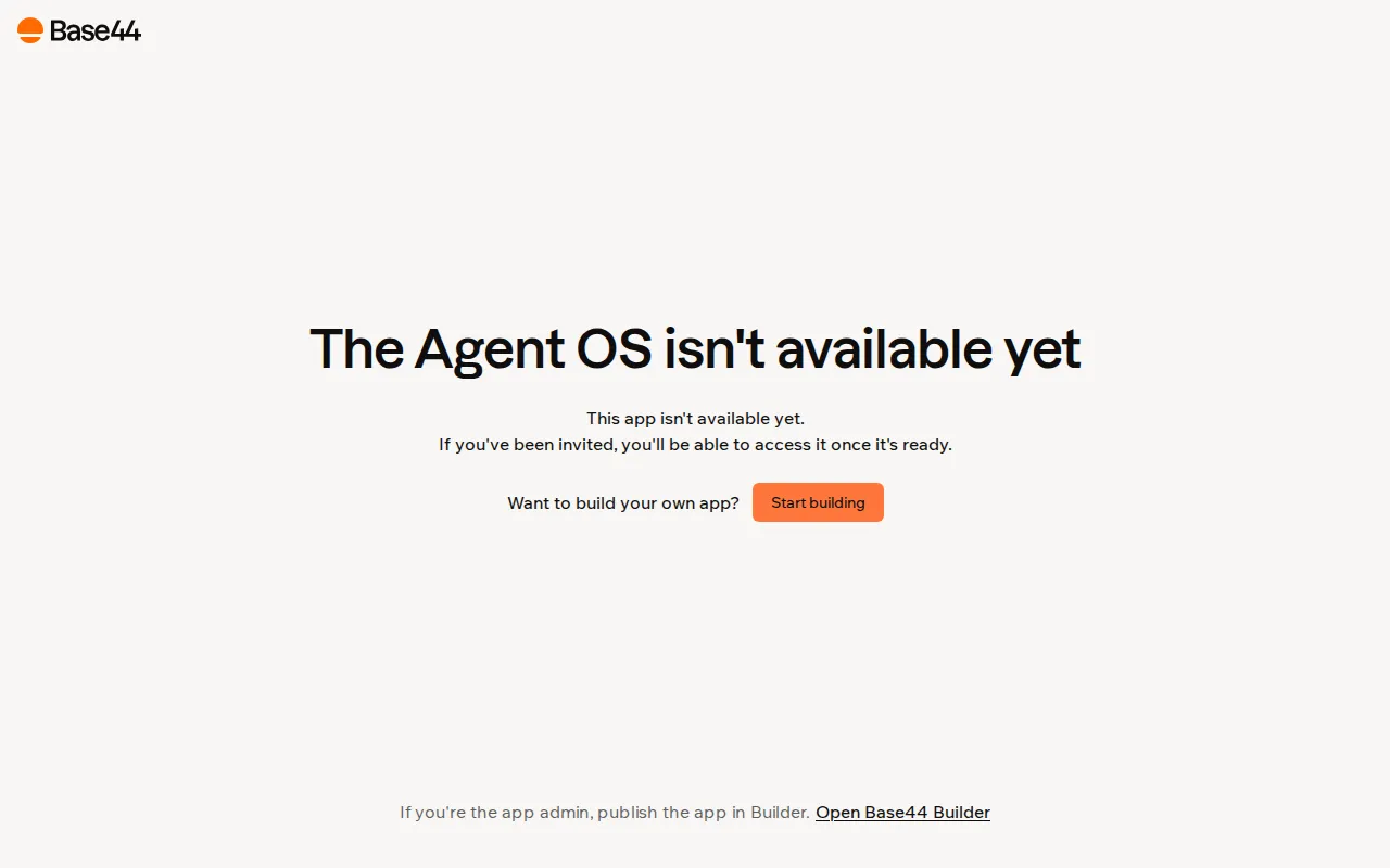 Ai Agent Os homepage mockup