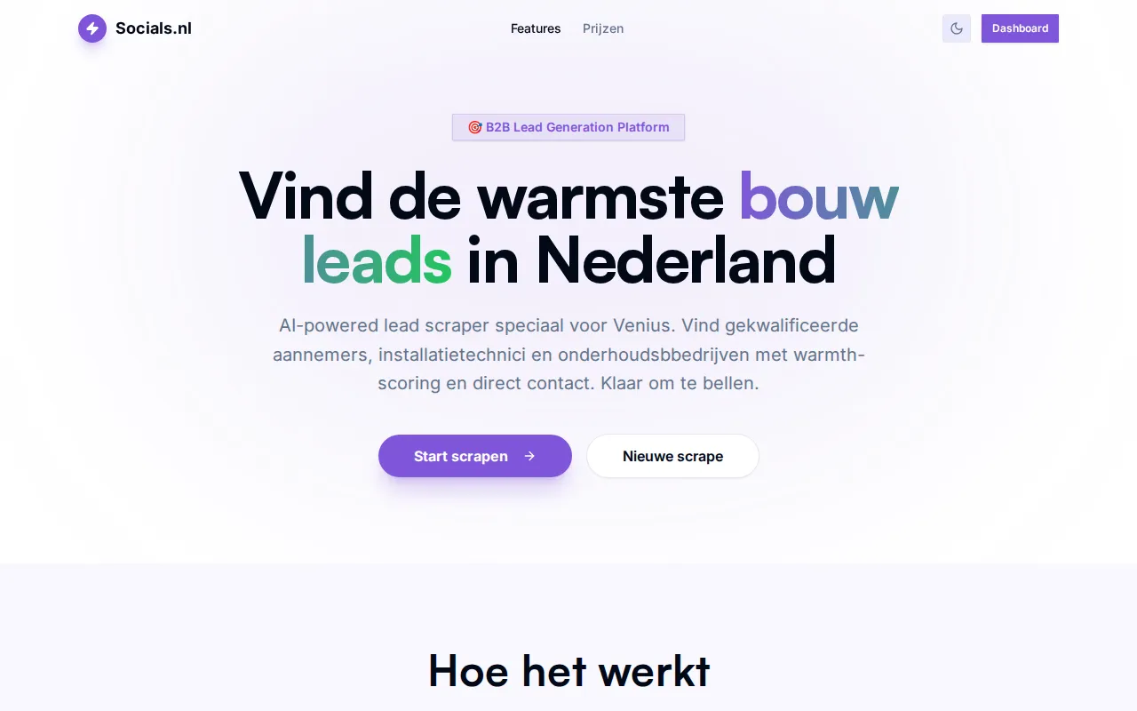 Saas Software Salereach homepage mockup